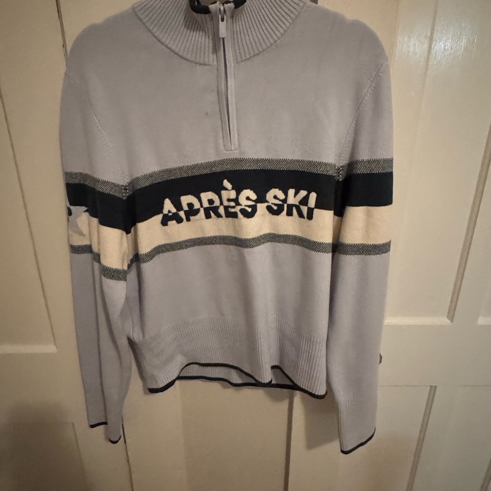 PINK Victoria's Secret Blue and Green Zip-Up Sweater